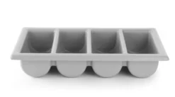 Besteckbehälter GN 1/1 - 4 Fächer schwarz