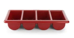 Besteckbehälter GN 1/1 - 4 Fächer schwarz