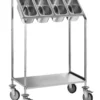 Besteckwagen PROFI mit einem Ablagebord für 4x GN 1/3-150
