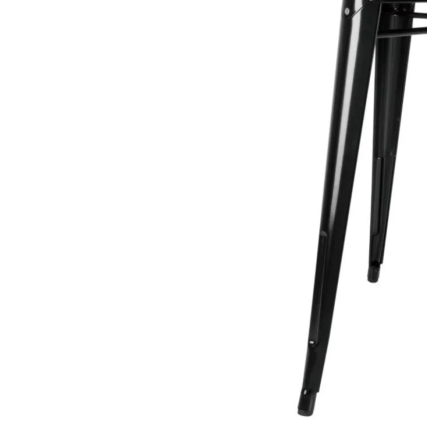 Bolero Bistro Quadratischer Stahltisch Schwarz 660mm