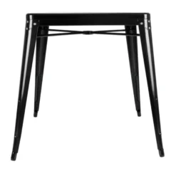Bolero Bistro Quadratischer Stahltisch Schwarz 660mm