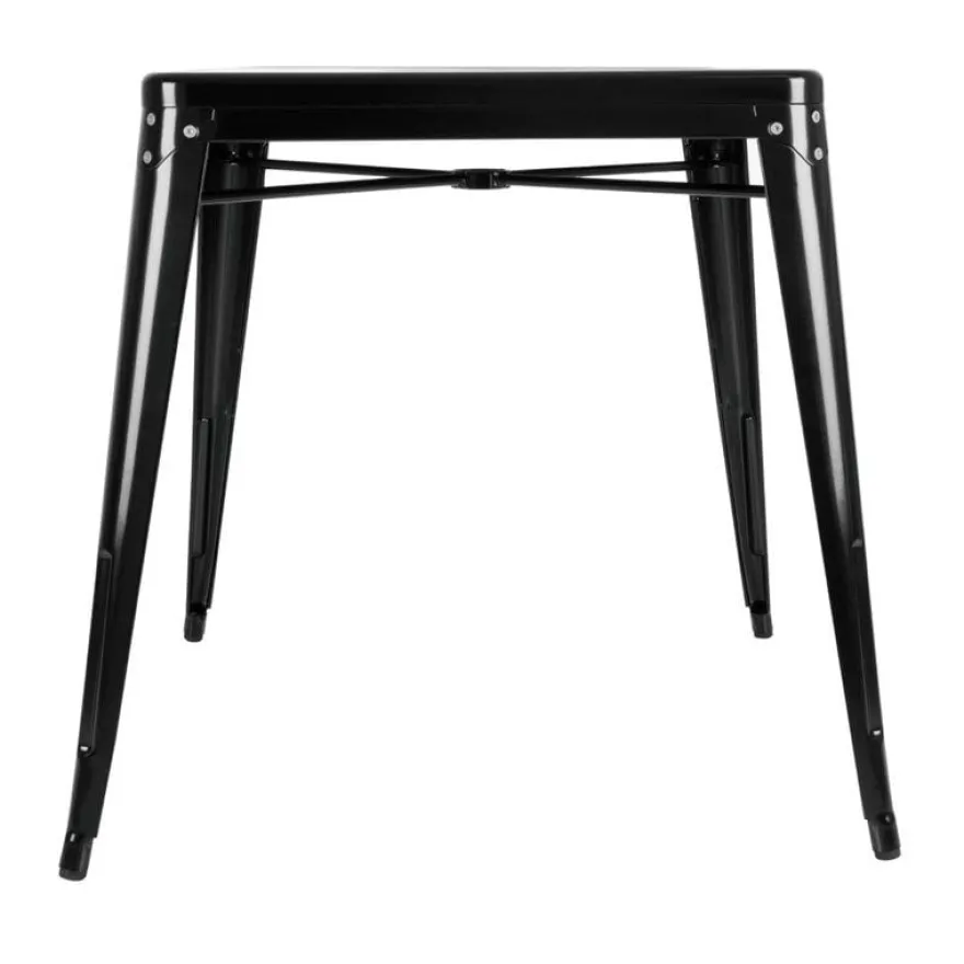 Bolero Bistro Quadratischer Stahltisch Schwarz 660mm