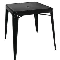 Bolero Bistro Quadratischer Stahltisch Schwarz 660mm