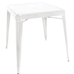 Bolero Bistro quadratischer Stahltisch weiß 668 mm