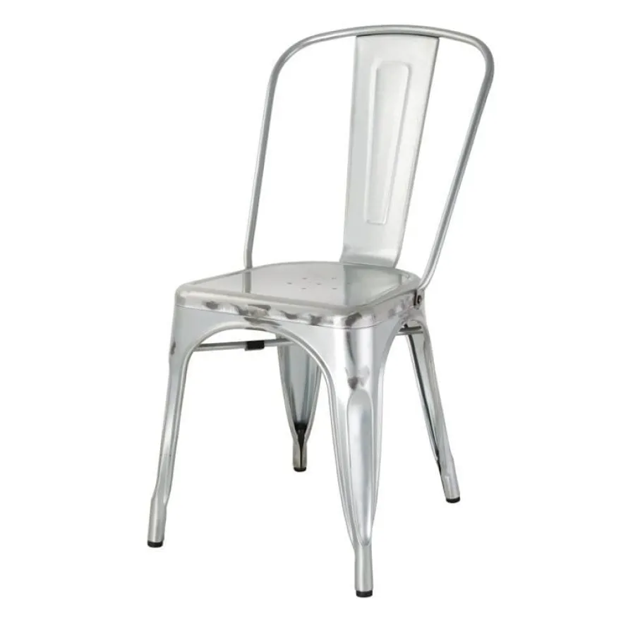 Bolero Bistro Stühle aus verzinktem Stahl (4 Stück)