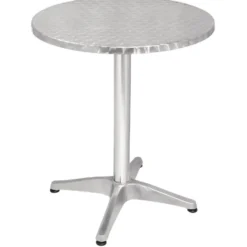 Bolero Bistrotisch Ø600 mm Edelstahl, 1 Bein