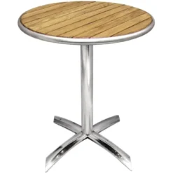 Bolero Bistrotisch Ø600 mm Eschenholz, klappbar, 1 Bein