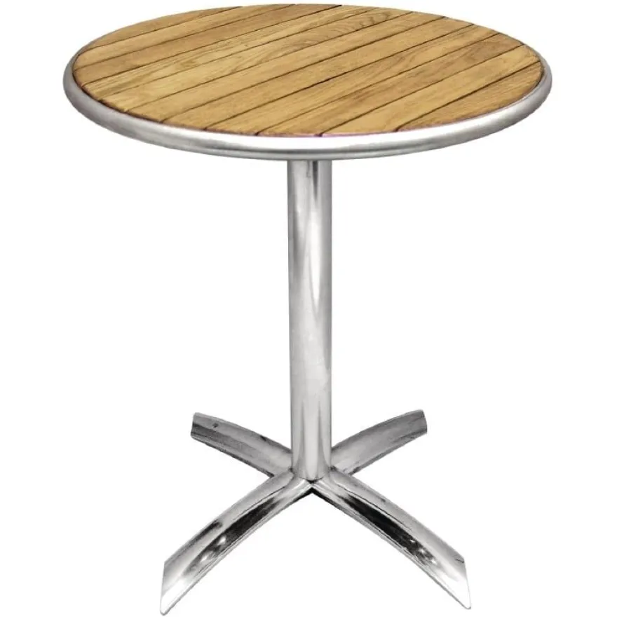 Bolero Bistrotisch Ø600 mm Eschenholz, klappbar, 1 Bein