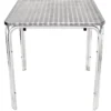 Bolero Bistrotisch 600x600 mm Edelstahl, 4 Beine