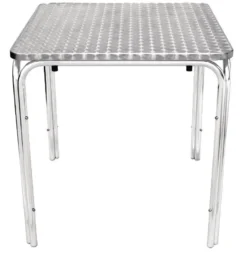 Bolero Bistrotisch 600x600 mm Edelstahl, 4 Beine