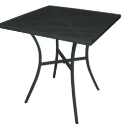 Bolero Bistrotisch 700x700 mm, Stahl schwarz, schlankes Design