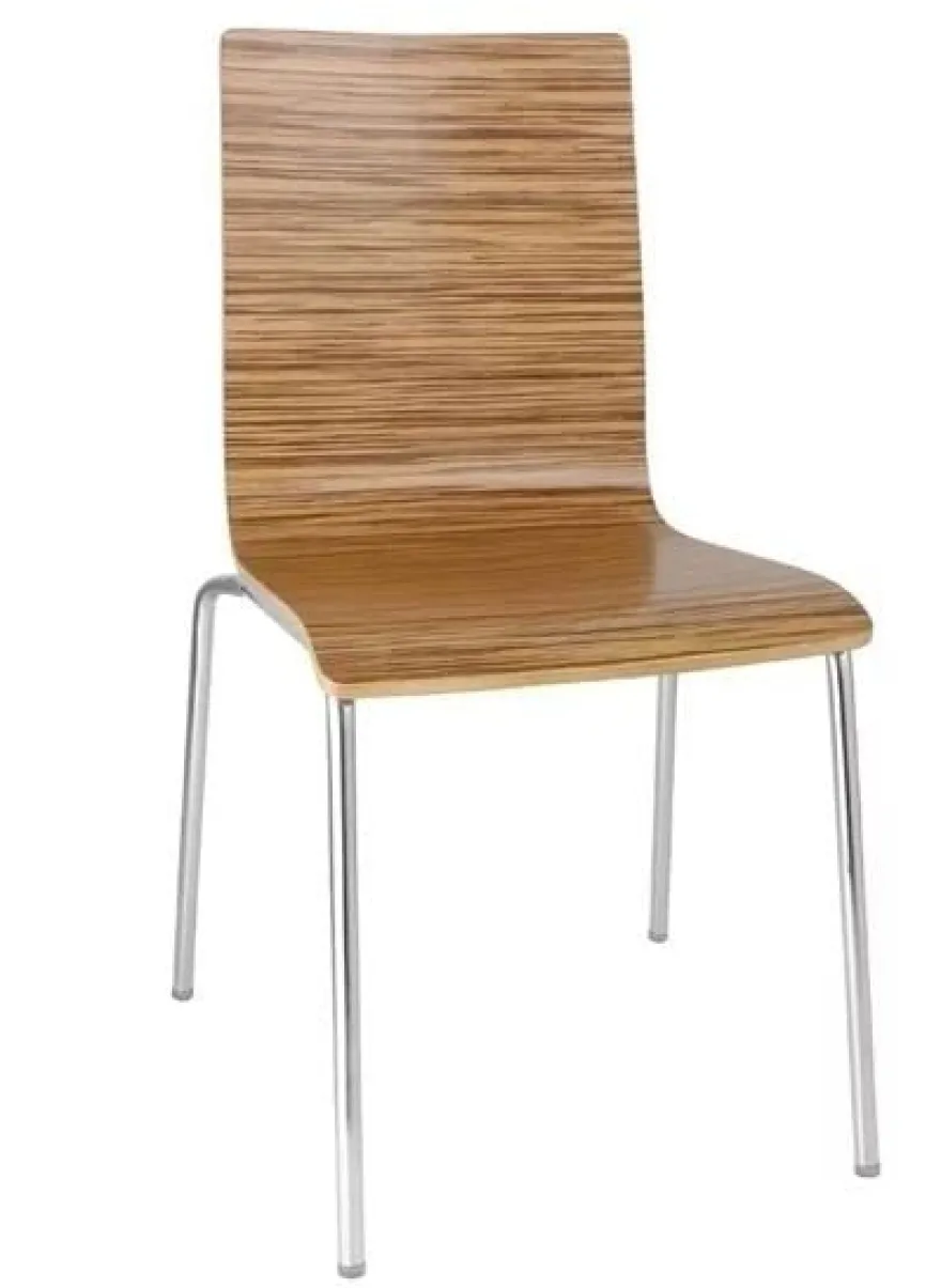 Bolero Esszimmerstühle Buchenfurnier Zebrano - 4 Stück