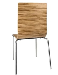 Bolero Esszimmerstühle Buchenfurnier Zebrano - 4 Stück