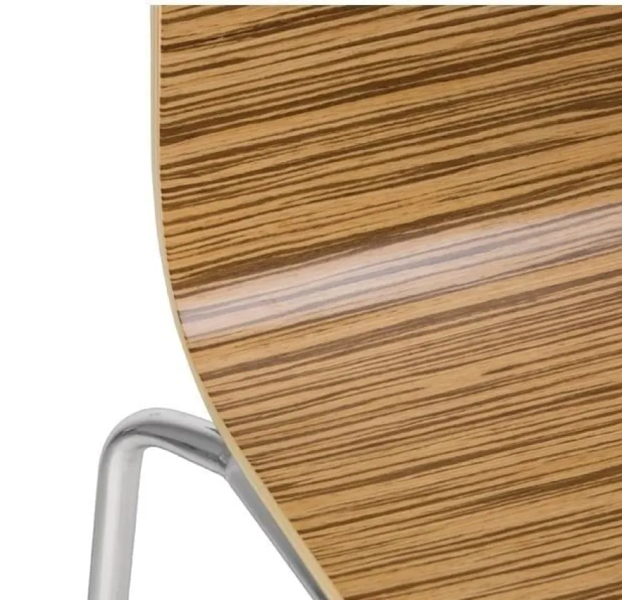 Bolero Esszimmerstühle Buchenfurnier Zebrano - 4 Stück