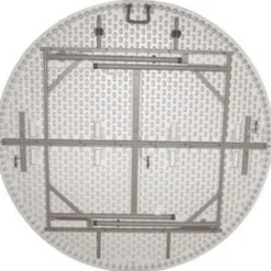 Bolero Klapptisch Ø1530 mm weiß
