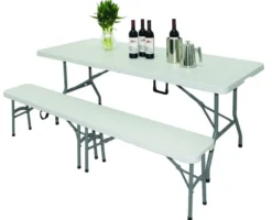 Bolero Klapptisch 2440x860 mm weiß