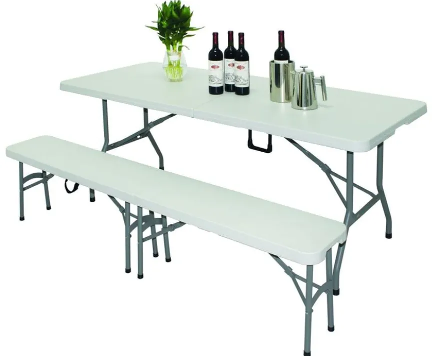 Bolero Klapptisch 2440x860 mm weiß