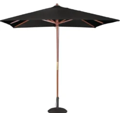 Bolero Sonnenschirm quadratisch - 2500x2500 mm - schwarz