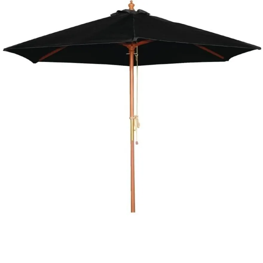Bolero Sonnenschirm rund Ø3000 mm - schwarz
