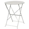 Bolero Terrassentisch Ø600 mm Stahl Grau, klappbar