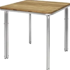 Bolero Terrassentisch 700x700 mm Eschenholz, 4 Beine