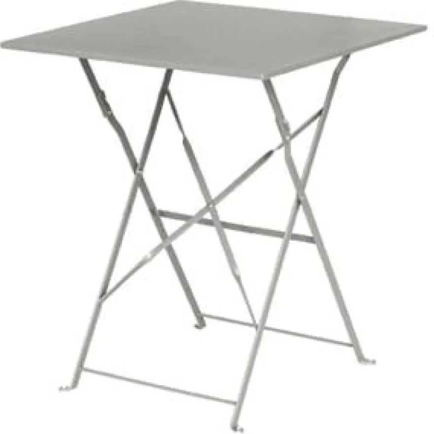 Bolero Terrassentisch 600x600 mm, Stahl grau, klappbar