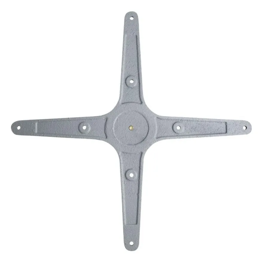 Bolero Tischgestell mit Fußkreuz aus Aluminium 680 mm