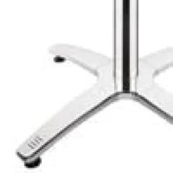 Bolero Tischgestell mit Fußkreuz aus Aluminium 680 mm