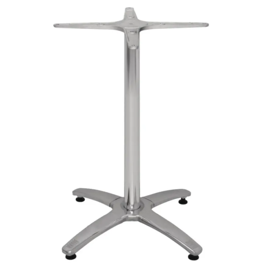 Bolero Tischgestell mit Fußkreuz aus Aluminium 680 mm
