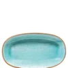 Bonna Premium Porcelain Aura Aqua Gourmet Platte oval 34 x 19 cm, hellblau