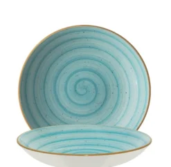 Bonna Premium Porcelain Aura Aqua Bloom Teller tief 25cm