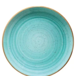 Bonna Premium Porcelain Aura Aqua Gourmet Teller flach 30 cm, hellblau