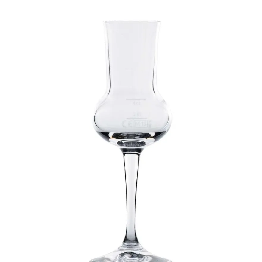 Bormioli Rocco Riserva Grappakelch 8 cl mit Füllstrichen bei 2 und 4 cl