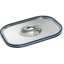 B.PRO Edelstahl GN-Deckel GN1/2 mit Formschlussdichtung für Gastronorm-Behälter mit Bügelgriffen
