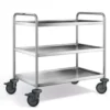 B.PRO Servierwagen SW 9 x 6-3, Kunststoffrollen