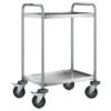 B.PRO Servierwagen SW 6 x 4-2, stahlverzinkte Rollen