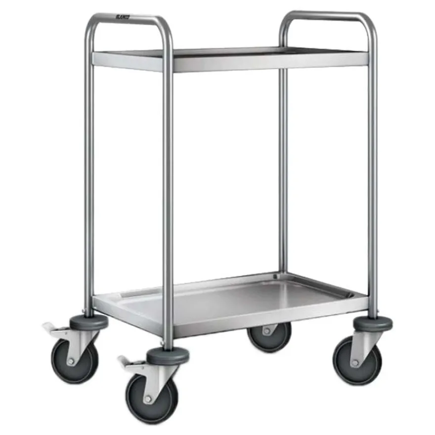 B.PRO Servierwagen SW 6 x 4-2, stahlverzinkte Rollen