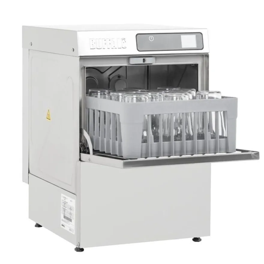 Buffalo Digitaler Gläserspüler für die Arbeitsplatte 350mm Korb 3.3kW