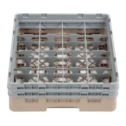 Cambro Gläserspülkorb beige mit 16 Fächern max Glashöhe 13,3cm