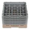Cambro Gläserspülkorb beige mit 16 Fächern max Glashöhe 25,7cm