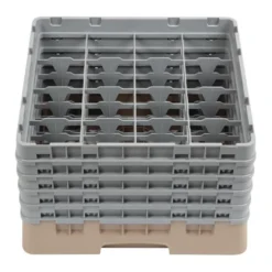 Cambro Gläserspülkorb beige mit 16 Fächern max Glashöhe 25,7cm