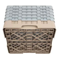 Cambro Gläserspülkorb beige mit 16 Fächern max Glashöhe 25,7cm
