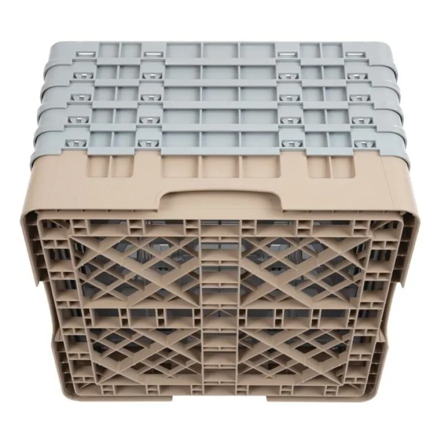 Cambro Gläserspülkorb beige mit 16 Fächern max Glashöhe 25,7cm