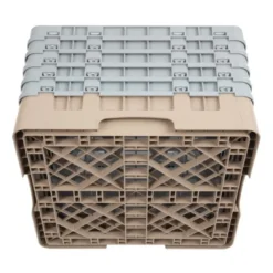 Cambro Gläserspülkorb beige mit 16 Fächern max Glashöhe 25,7cm