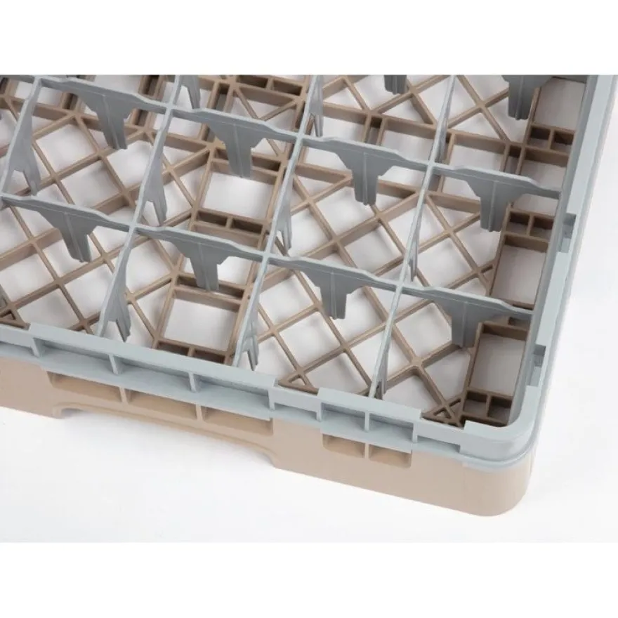 Cambro Gläserspülkorb beige mit 25 Fächern max Glashöhe 9,2cm