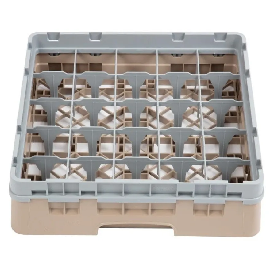 Cambro Gläserspülkorb beige mit 25 Fächern max Glashöhe 9,2cm
