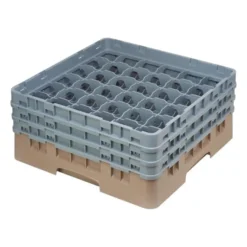 Cambro Gläserspülkorb beige mit 36 Fächern max Glashöhe 17,4cm