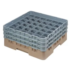 Cambro Gläserspülkorb beige mit 36 Fächern max Glashöhe 17,4cm