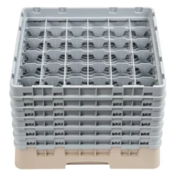 Cambro Gläserspülkorb beige mit 36 Fächern max Glashöhe 29,8cm