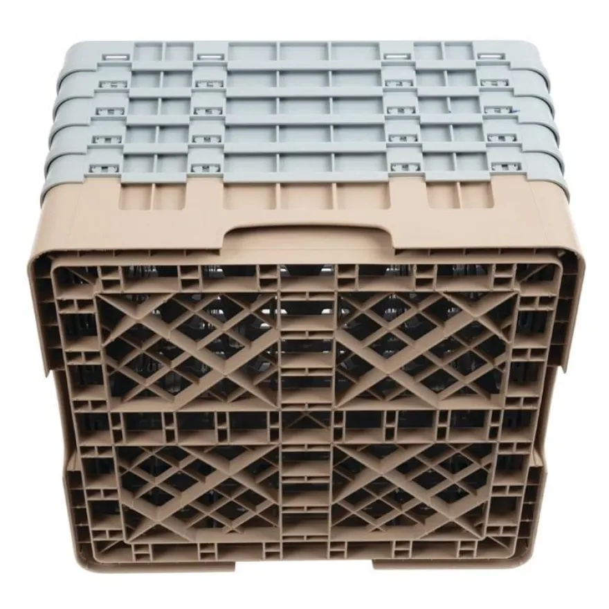 Cambro Gläserspülkorb beige mit 49 Fächern max Glashöhe 25,7cm